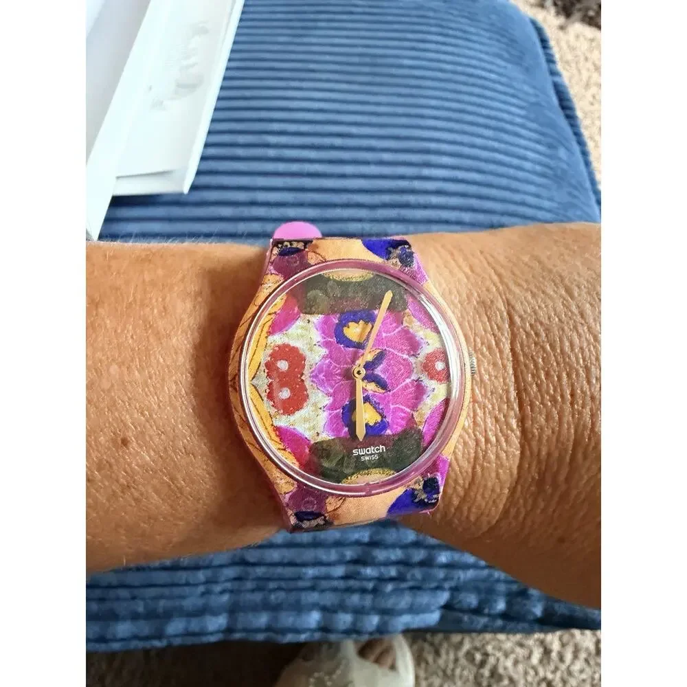 RARE RETIRED Swatch X Centre Pompidou The Frame By Frida Kahlo Watch